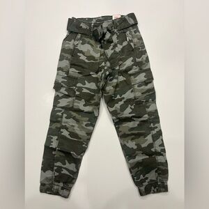 Justice Girls Camo Size 6 Tie Joggers NWT